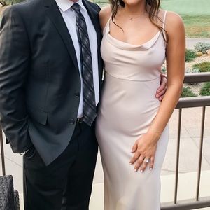 BHLDN KARI DRESS IN OYSTER